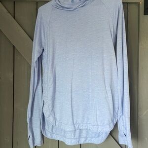 Athleta Heathered Blue Top